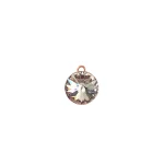 Silver gold plated DagnyLuxe pendant with large crystal