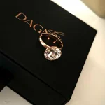 DagnyLuxe statement ring with large rhinestone 1