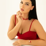 Necklace Flamenco with premium Austrian crystals model