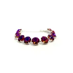 Silver plated bracelet with premium Austrian crystals “Tears of the Witch” model