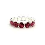 Rhinestone bracelet with premium crystals rose color silver plating 3