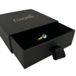 Adjustable gold plated silver ring with premium Austrian crystal Spring waters 1