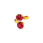 Adjustable ring with premium Austrian crystals “Princess” model