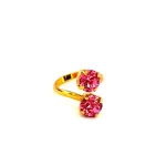 Adjustable ring with premium Austrian crystals “Princess” model