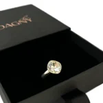 Adjustable silver ring with 1 crystal “Skyscrapers of Dubai” 2