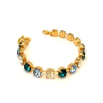 Crystal bracelet “River” with blue shade crystals
