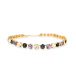 Bracelet “Lavender field” with premium Austrian crystals model 2