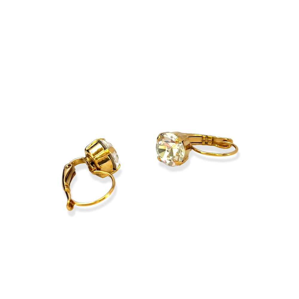 Earrings with crystals “Skyscrapers of Dubai” gold plated 3