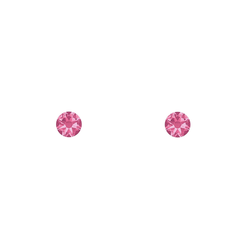 Silver stud earrings with crystals “Femininity” 5mm